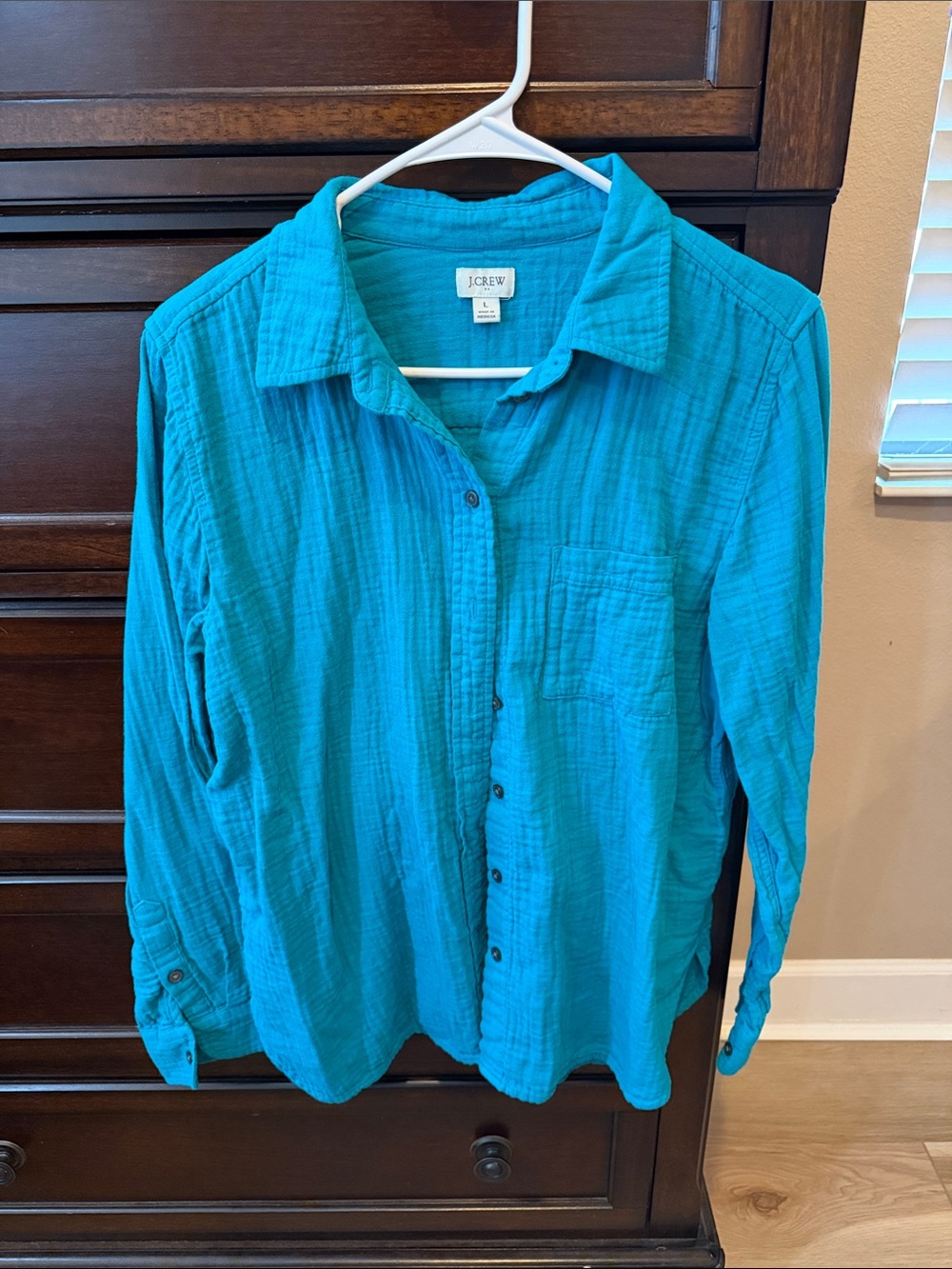 J. Crew Factory Gauze Button Up Shirt